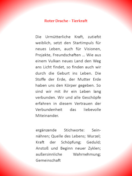 roter Drache Text